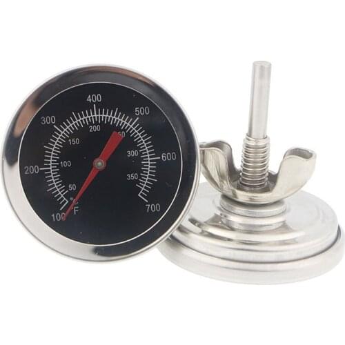 Stainless Steel BBQ Thermometer Gauge Oven Food Cooking Meat Thermometer Instant Read with Dual Gage 500 Degree Kitchen Tool