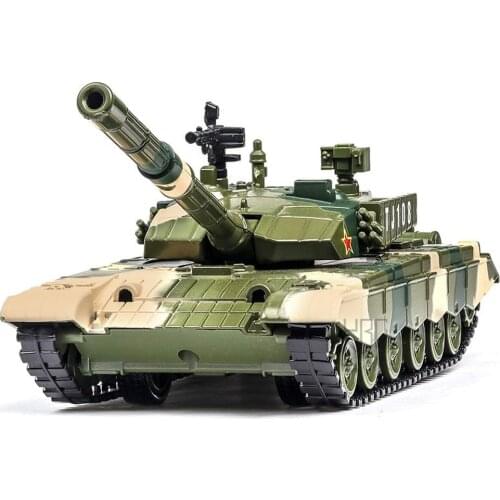 Type ZTZ-99 Main Battle Model 1/32 Simulation Alloy Metal Tank Military Model Pull Back With Sound Light Childrens Toy Kids Gift