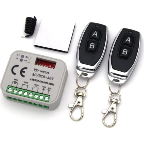 Universal 2-Channel Receiver Fixed Rolling Multi Code 433.92MHz 868.3MHz DOORHAN LiftMaster BENINCA Remote Control Receiver