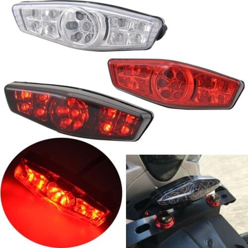 Motorcycle Rear Taillight Red Light ATV Bike Scooter Tail Light Brake Running DRL Lamp For Harley Sportster Cafe Racer Bobber