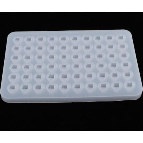 1 set 60 grids silicone mold ice cube tray fondant candy chocolate DIY mold