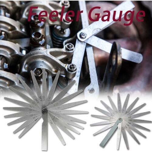 1 Set Metric Feeler Gauge 20 Blades 0.02-1.00mm For Measurements Tools