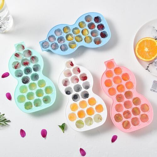 21 Ice Cubes Creative Rose Shape Silicone Ice Mould Frozen Mini Cube Silica Gel Ice Tray With Lid
