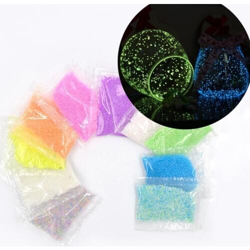 30g DIY Resin Filler Luminous Sand Gravel Circulating Slime Filling Colorful Paillette Glitter Epoxy Resin Mold Craft Making