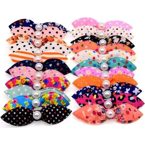 60pcs Cute Handmade Dog Hair Clips Rabbit/Bunny Ears Clips for Small Dogs Puppy Grooming Hair Accessories Pet Products