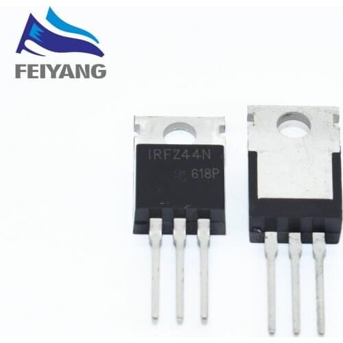 Free Shipping 50pcs IRFZ44N IRFZ44 Power MOSFET 49A 55V TO-220