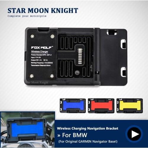 Mobile Phone Navigation Bracket Motorcycle Wireless Charging Charger For BMW R1200GS R1250GS ADV LC F750GS F850GS S1000XR