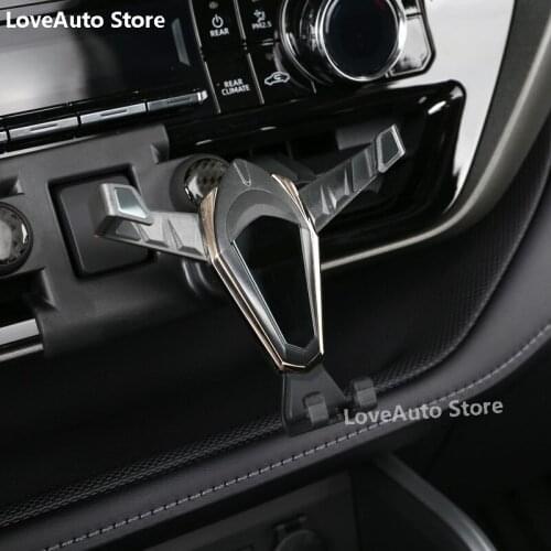 For Toyota Highlander Kluger XU70 2021 2022 Car Mobile Phone Navigation Bracket Sucker Snap Fixed Support Clip Shockproof