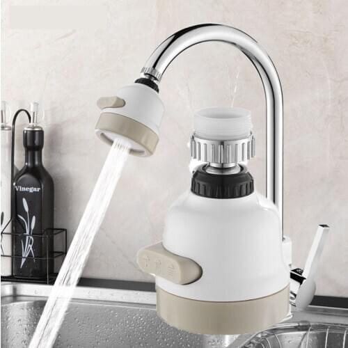 360 Degree Rotatable Faucet Booster Kitchen Filter Water Saving Device Kitchen Bathroom Shower Sprayer