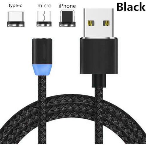 Micro Type-C plug Magnetic USB Charger Cable For Huawei P10 Lite P30 Pro P20 P Smart Y6 Y7 Y9 2019 Mate 20 X Honor 8A 8C 10i 20i