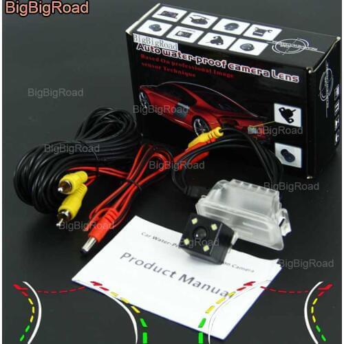 BigBigRoad Car Intelligent Dynamic Track Rear View Camera Backup Reverse Camera For Ford Fiesta Kuga Galaxy 2006--2014