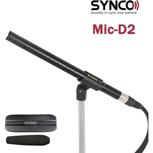 Synco Mic-D2 Shotgun Microphone XLRM interface PRO Cardioid Interview Recording Mic D2 Hypercardioid Microphone