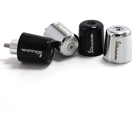 Motorcycle Accessories CNC Handlebar Grips Handle Bar Cap End Plugs for Vespa LT LX GT GTS GTV 60 125 150 200 250 300 300ie