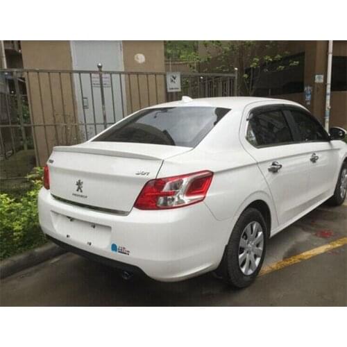 RQXR unpainted ABS tail wing rear spoiler for peugeot 301 2014-2016