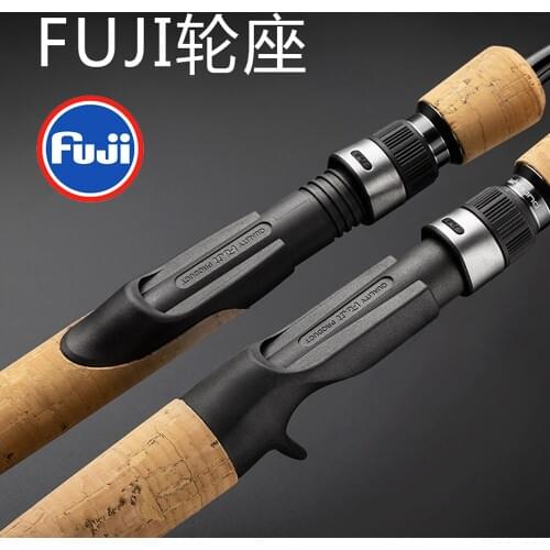 JEKEKU New FUJI Trout Fishing Rod 1.56m 1.68m 1.8m 1.98m BFS Baitcasting Rod UL/L Solid Top Tip Carbon Spinning Fihshing Rod