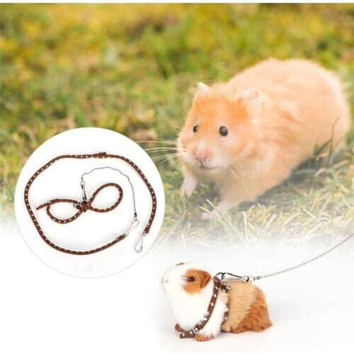 New Small Pet Adjustable Soft Harness Leash Bird Parrot Mouse Hamster Ferrets Rat Pet Pig Leash
