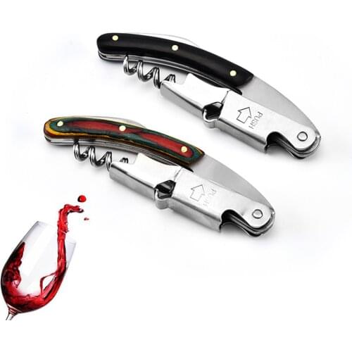 Bottle Opener Double Hinged Waiters Corkscrew 2pcs Wine Bottle Opener All-in-one, Multifunction Wine Beer Bottle Openers