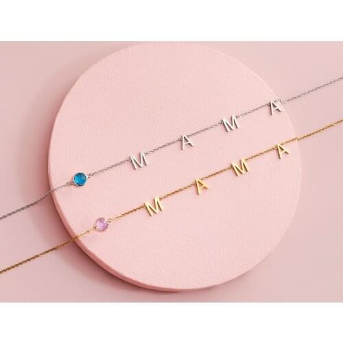 Custom Letter Necklaces A-Z Capital Initial Necklace Womens Simple Clavicle Chain Custom Temperament Pendant Mothers Day Gifts