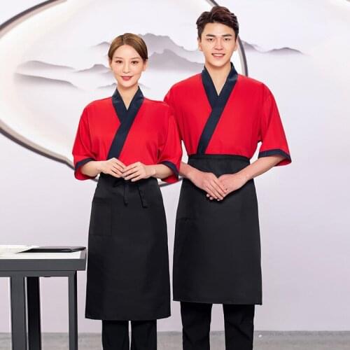 Food Waiters' Work Clothes Mens And Womens Japanese Cuisine Restaurant Hotpot Restaurant Suit