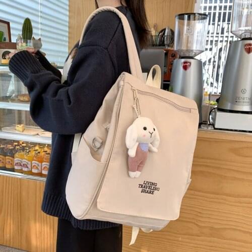 Schoolbag Girls Backpack Big Black Mini Nylon School Bag High Child Teenagers Summer School Bags Womens Backpack New 2021