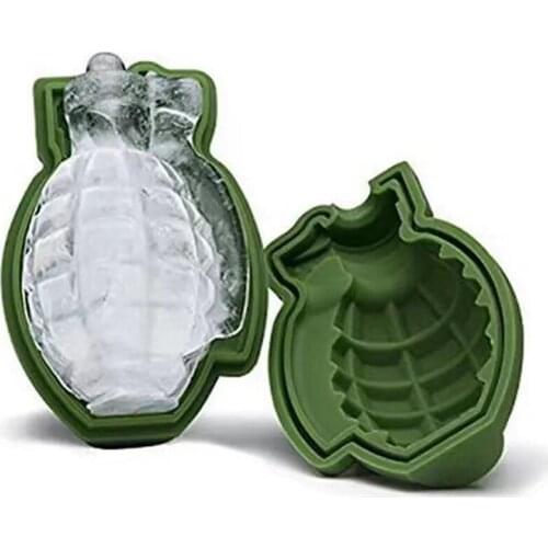 Silicone Ice Cube Mold Ice Cream Trays Mold 3D Bomb Shape Beer Crate Ice Block Chocolate Fondant Mold Pub Accessories