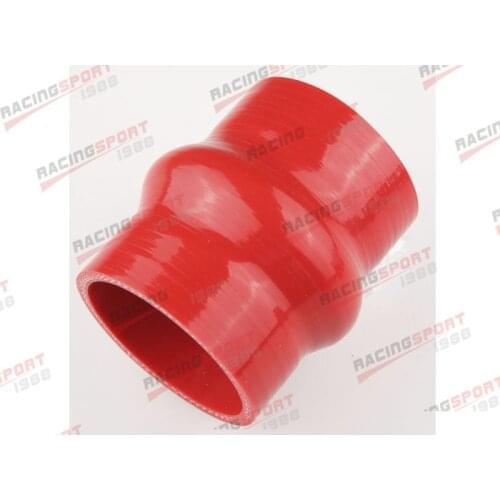 63.5mm 2.5" Hump Straight Silicone Hose Intercooler Coupler Tube Pipe Blue/BLACK/RED