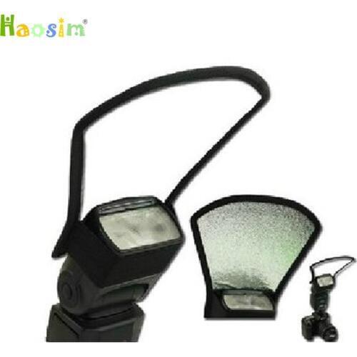 Universal Camera Flash Diffuser Softbox Silver and White Reflector For canon nikon