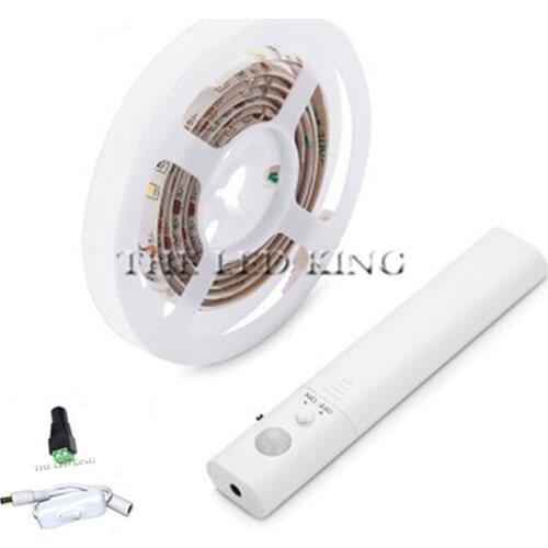 1M 2M 3M Wireless Motion sensor LED Bed Cabinet Stairs Night light LED Strip lamp 5V 12V 2835 SMD Tape For TV Backlight lighting