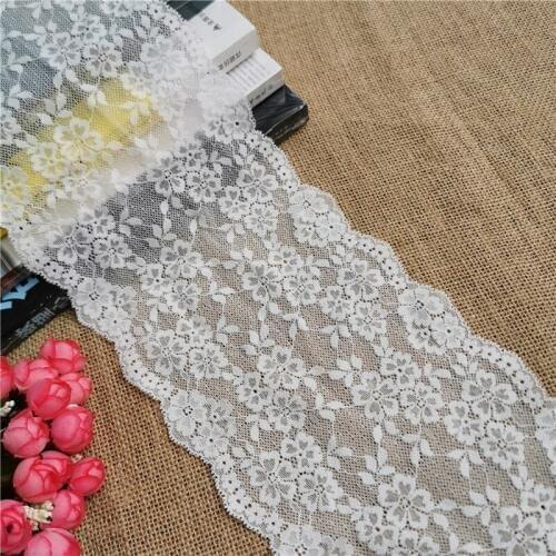 E3109 * 16.5cm white lace fabric lace manual sewing supplies clothing decoration accessories elastic lace decoration