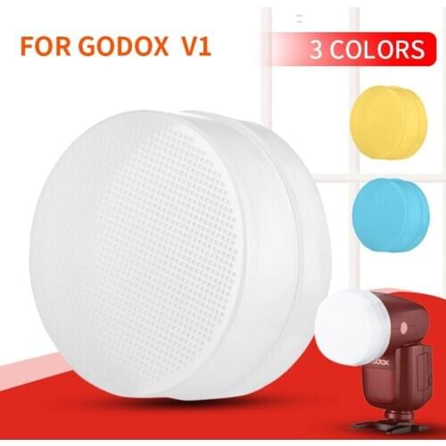 3 color kit Flash Diffuser For GODOX V1-C V1-N V1-S V1-F V1-O Camera Flash Speedlight Soft Box Case