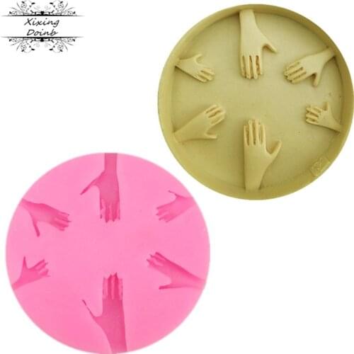 3D baby hand silicone mold DIY cake decoration tool mold baking tool hand made mold