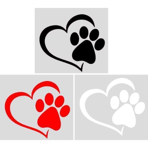 5 PCS Car Creative Sticker Reflective Car Sticker Love Footprints Car Sticker Car Sticker Auto Accessories