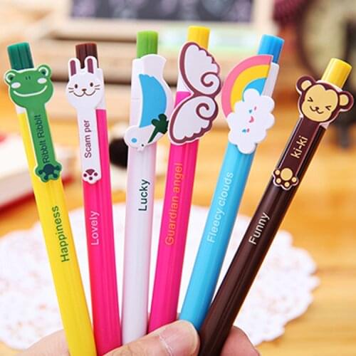 6Pcs/Set) Bones Luxury Pen School Supplies Cute Stationery Office Accessories Pens For Writing Office Stationery Supplies