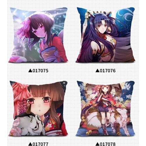 35X35cm Anime Girl Pillow Sexy Anime Game Pillows Cover Kawaii Otaku Pillow School Girl Boyfriend Anime Cushion Dakimakura