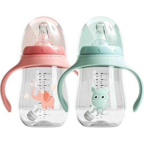 Baby Bottles Feeding Bottle Wide-Caliber Multifunctional Drinking Cup Drinking Milk Drinking Water Dual-use Bottle BPA Free