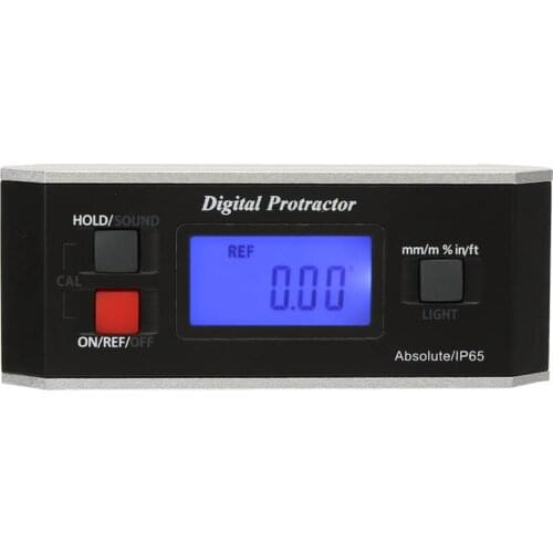 LCD Magnetic Protractor Digital Angle Finder Level Inclinometer 4x 90° AE