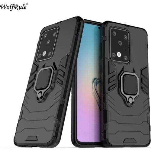 For Samsung Galaxy S20 Ultra Case Cover TPU Hard PC Cover For Samsung S20 Ultra Case Ring Holder Stand Magnetic Funda S20 Ultra