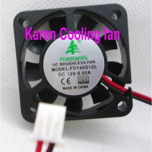 Free Shipping FONSONING Fan 4010 12V 0.05A 4500 DVR FSY40S12L Cooling fan
