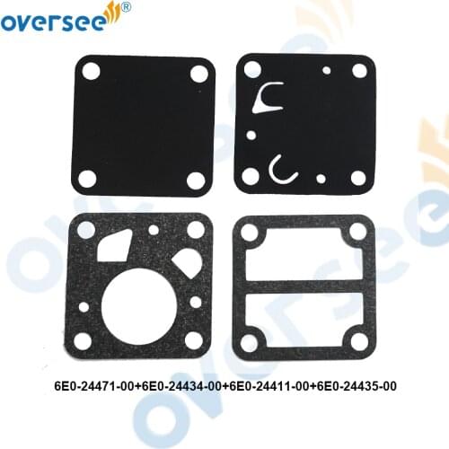 For YAMAHA 4HP-5HP Fuel Pump Repair Kit Gaskets 6E0-24471-00, 6E0-24411-00, 6E0-24435-00, 6E0-24434-00 Outboard Motor