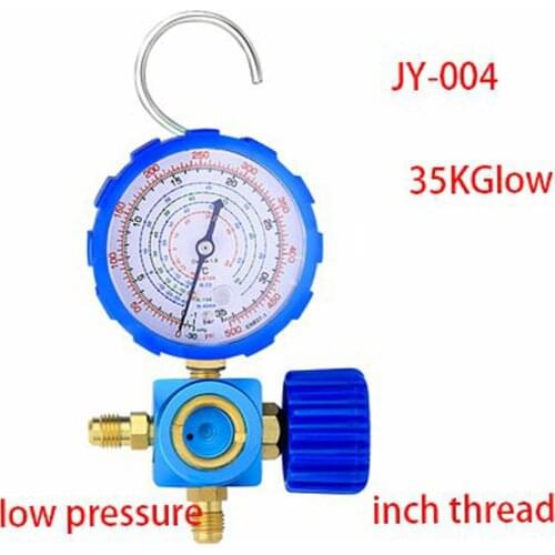 Refrigerant Low Pressure Gauge For R410A / R22 / R134A / R404A Fluoride Oil Meter Valve Fluid Refrigerant Pressure Gauge Tool