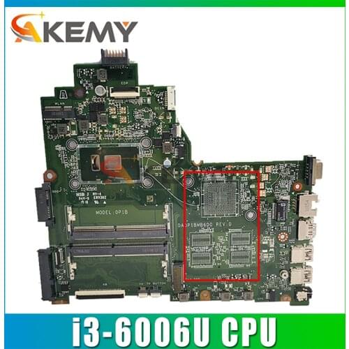 For HP 14-BS 240 G6 Series Laptop Motherboard DA0P1BMB6D0 With SR2UW i3-6006u CPU 925423-001 925423-501 100% Tested Fast Ship