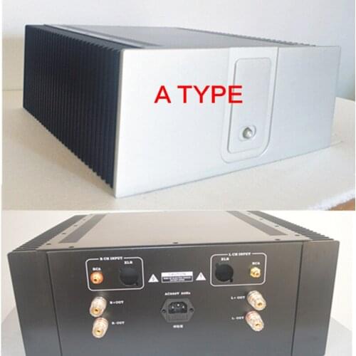 Iron-aluminum Power Amplifier Chassis 430*180*407MM DIY Large Class A Case HIFI Audio Shell Power Supply Box External Radiator