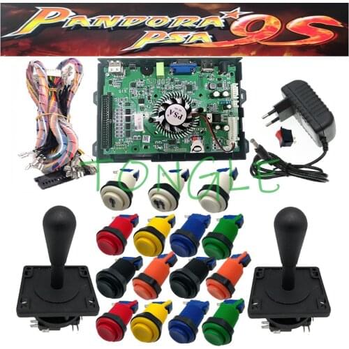 New Pandoras 9S 4260 In 1 with 16Pcs 3D Game Board Arcade Consloe Machine DIY Kit Mexico Happ Style Joystick Push Buttons Power