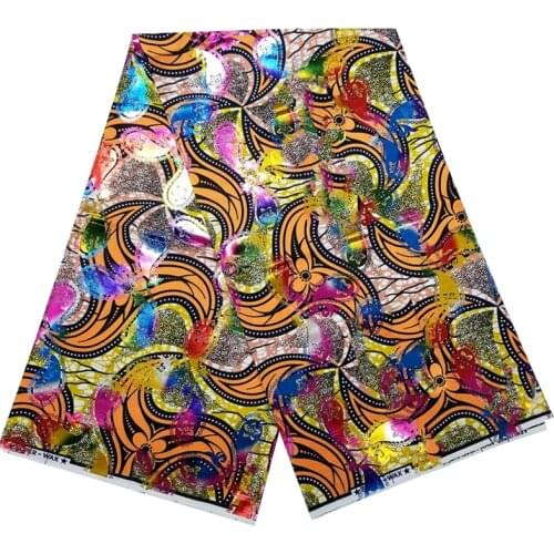 Veritable Soft99 Grand Golden African Wax Prints Fabrics Per Meter 100%Real Cotton Ankara Sewing Material For Party Dress SP-ER