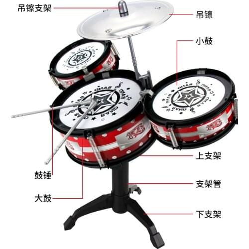 2018 New Childrens Drums Jazz drums Musical toys Percussion Best birthday gift for toys