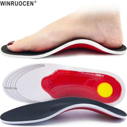 Orthopedic Insoles For Flat Feet Arch Support Feet Suitable Men Women Sports Shoes O/X Leg Massage Foot Pain Pad Insole