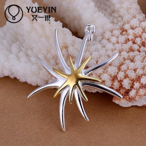 Silver plated pendant for women Necklace accessories Trendy wedding jewelry P026 for men Romantic beautifully
