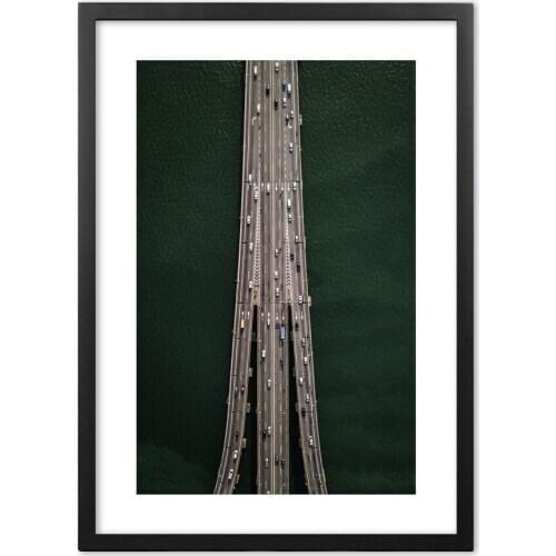 Nordic Modern Photography Sea Bridge Wall Art Print Paper Painting Nordic Poster And Prints Wall Pictures For Living Room Decor