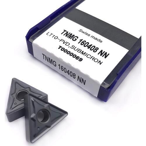 TNMG160408 NN LT10 Hard Alloy PVD Lamina External Turning Tool Tungsten Steel Blade tnmg 160408 Carbide Inserts CNC Lathe Tools
