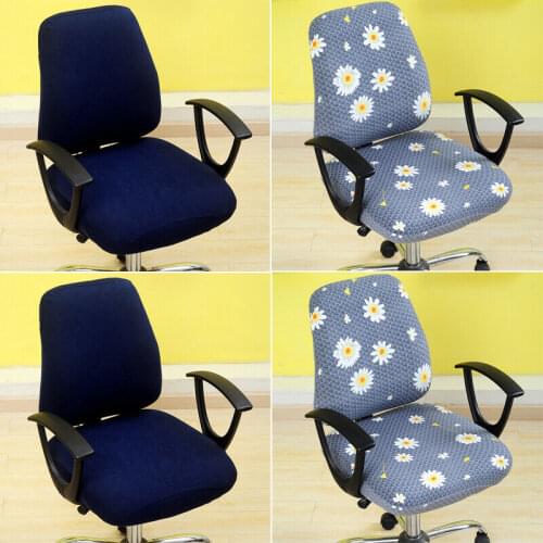 Office Computer Chair Covers Spandex Split Seat Cover Office Anti-dust Universal Armchair Cover